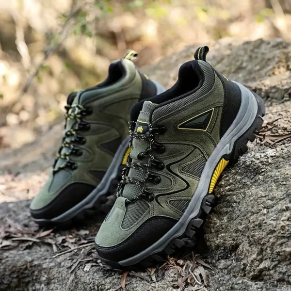 Chaussures de randonnée homme résistantes à l'eau - Couleur Vert – Image 2