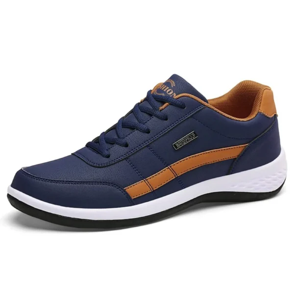 Chaussures Homme Élégantes en Cuir - Couleur bleu et marron